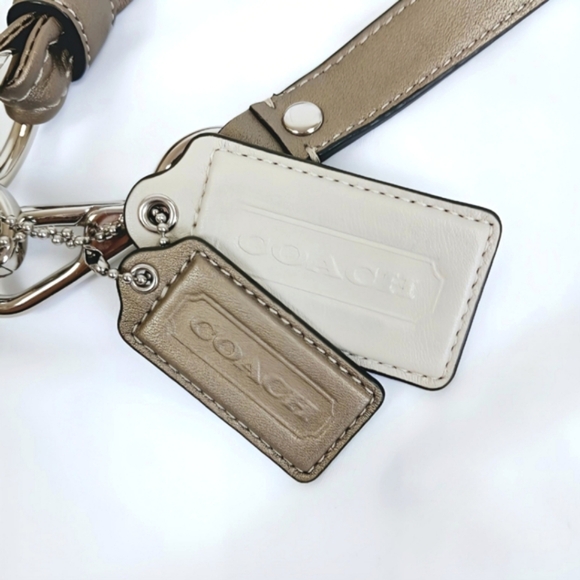 NWOT Coach Kristin Sequin Op Art Hobo Bag Tan Pink Logo L1082-16791 Shoulder - Picture 11 of 16